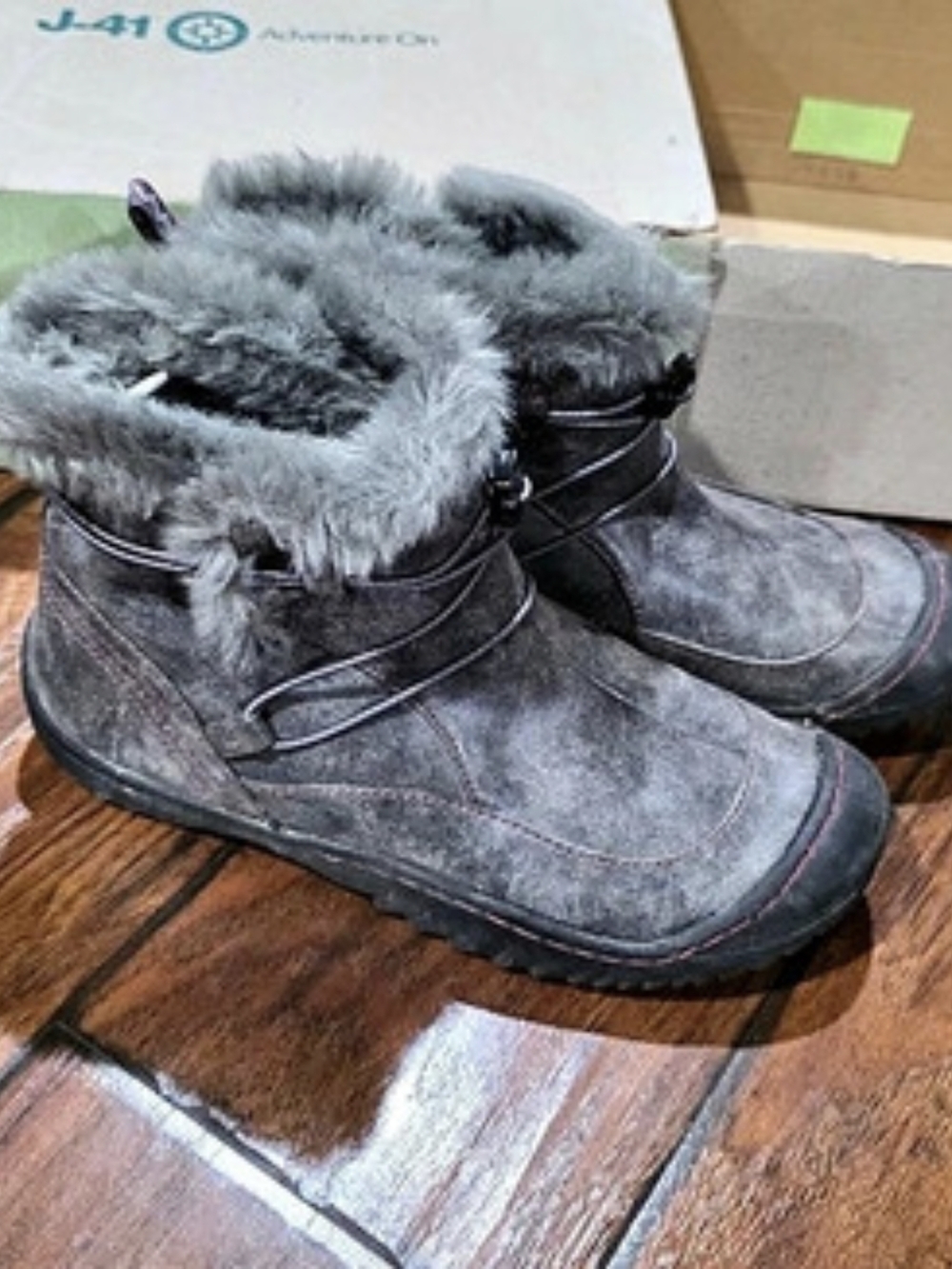 J-41 Wanderer Winter Duck Boot Boots Gray & Black US 8